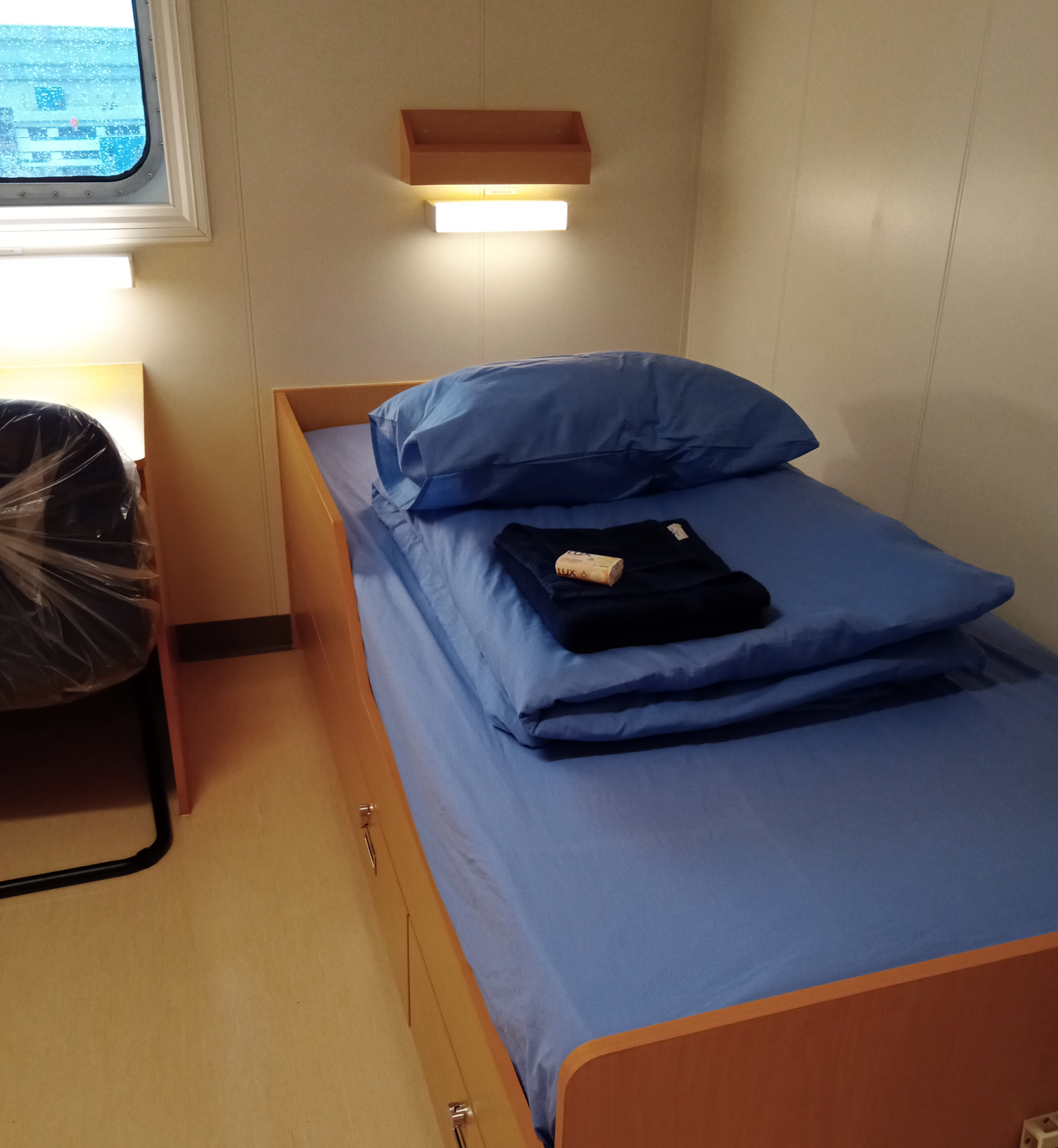 ship cabin after housekeeping